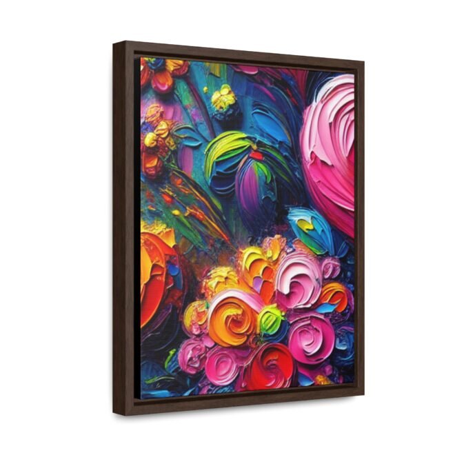 Heart Flowers Gallery 100% Cotton Canvas Wraps with Frame - Image 30