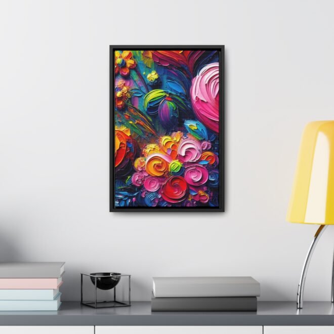 Heart Flowers Gallery 100% Cotton Canvas Wraps with Frame - Image 44