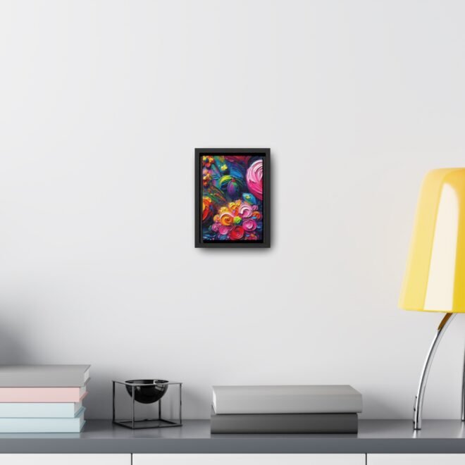 Heart Flowers Gallery 100% Cotton Canvas Wraps with Frame - Image 4