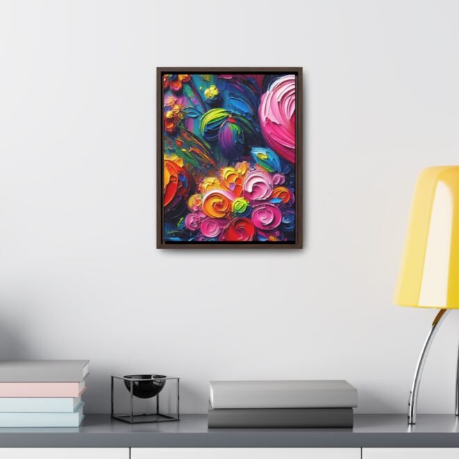 Heart Flowers Gallery 100% Cotton Canvas Wraps with Frame - Image 32