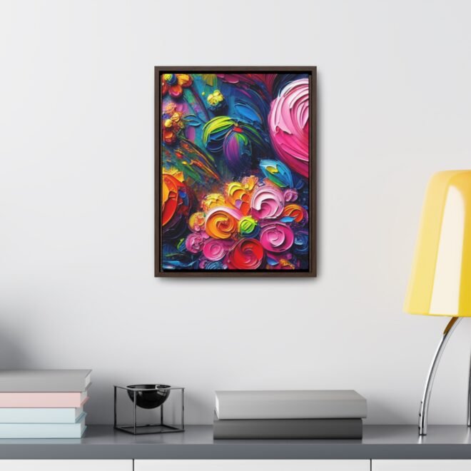 Heart Flowers Gallery 100% Cotton Canvas Wraps with Frame - Image 40