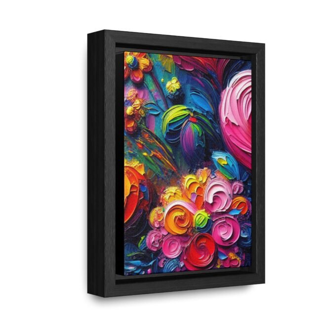 Heart Flowers Gallery 100% Cotton Canvas Wraps with Frame - Image 2