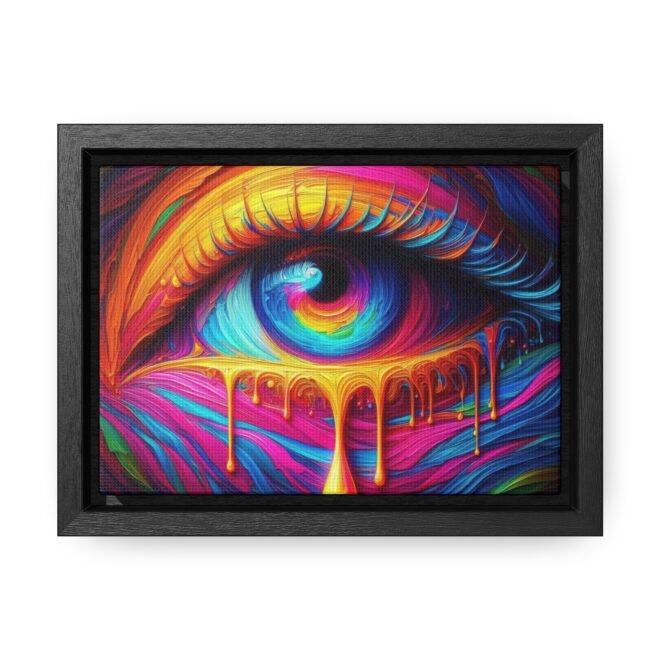 Painted Eye Gallery Canvas Wrap, Horizontal Frame