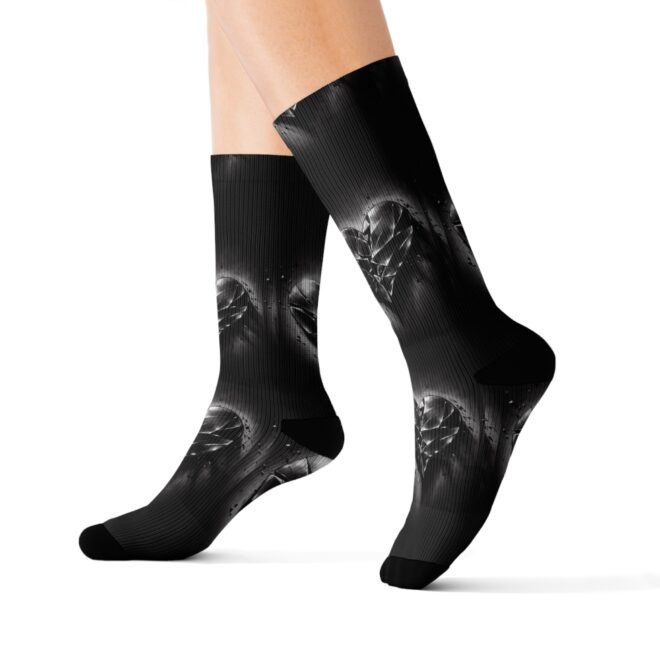 Broken Heart Sublimation Socks - Image 9