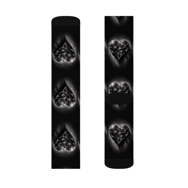 Broken Heart Sublimation Socks - Image 7