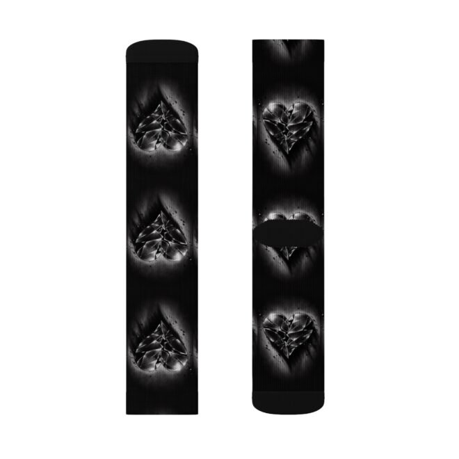 Broken Heart Sublimation Socks - Image 3