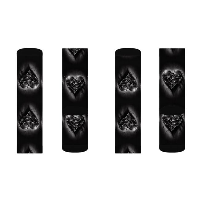 Broken Heart Sublimation Socks - Image 10