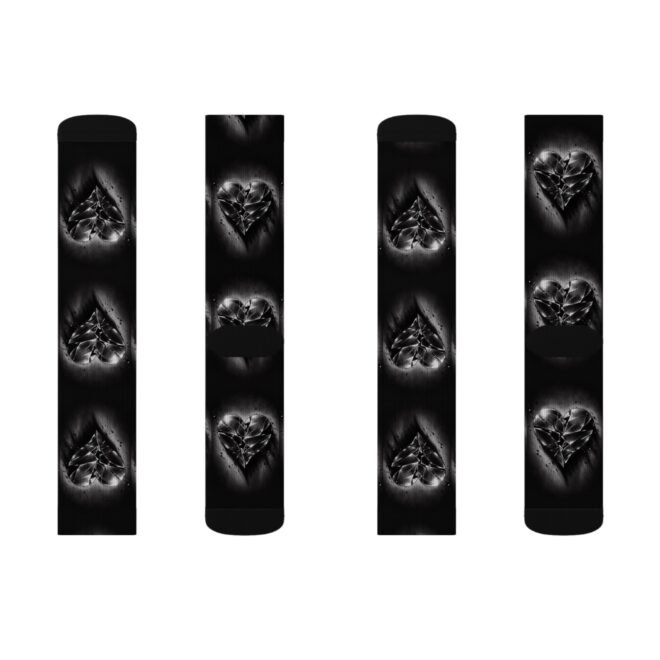Broken Heart Sublimation Socks - Image 6