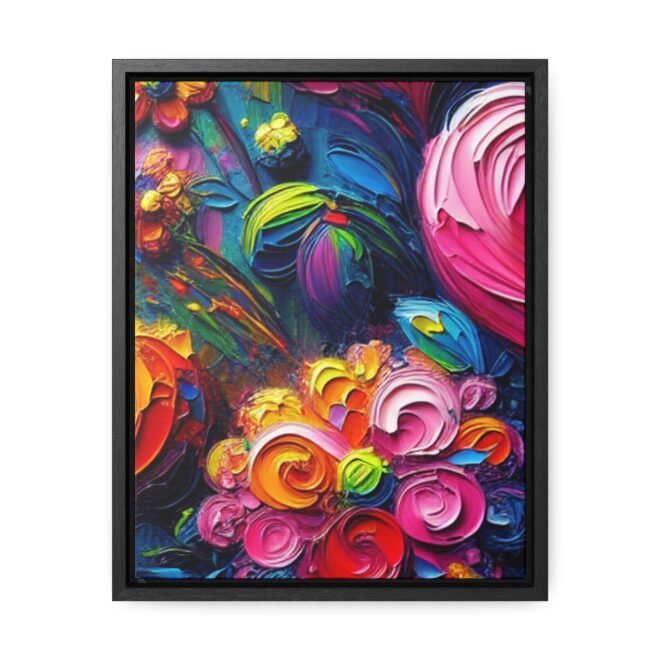 Heart Flowers Gallery 100% Cotton Canvas Wraps with Frame - Image 25