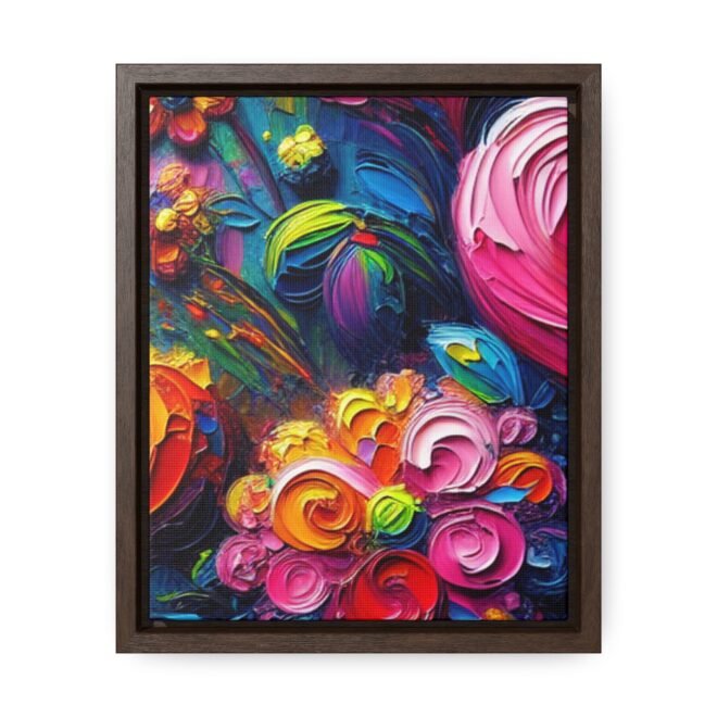 Heart Flowers Gallery 100% Cotton Canvas Wraps with Frame - Image 13