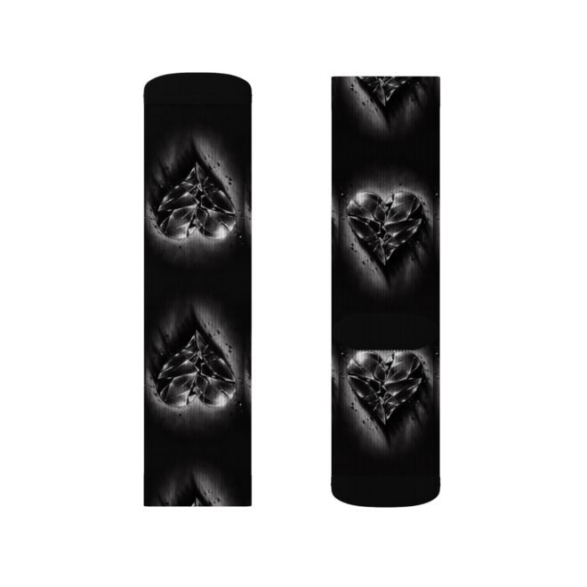 Broken Heart Sublimation Socks - Image 11