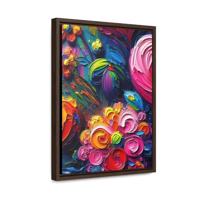 Heart Flowers Gallery 100% Cotton Canvas Wraps with Frame - Image 38