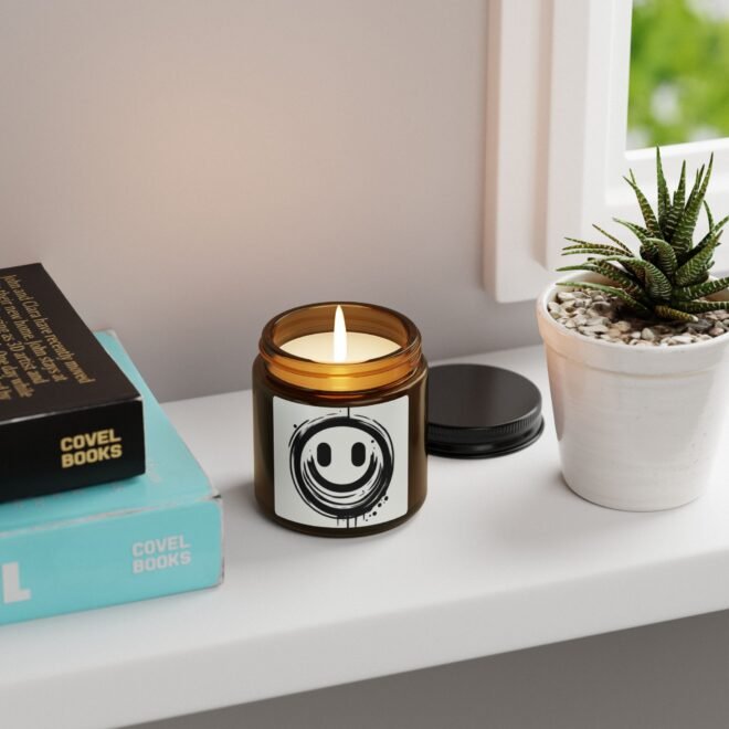 Scented Soy Candle (Multi-Size, Amber Jar) - Image 4