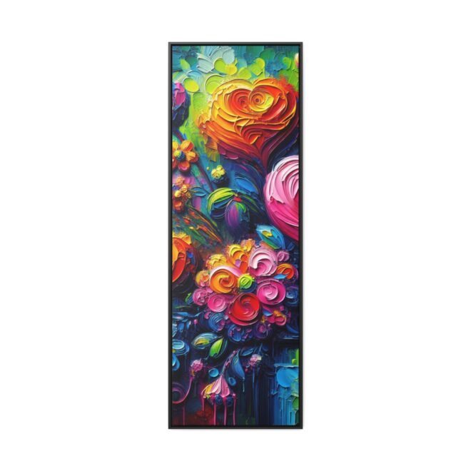 Heart Flowers Gallery 100% Cotton Canvas Wraps with Frame - Image 113