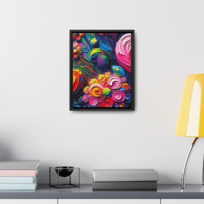 Heart Flowers Gallery 100% Cotton Canvas Wraps with Frame - Image 28