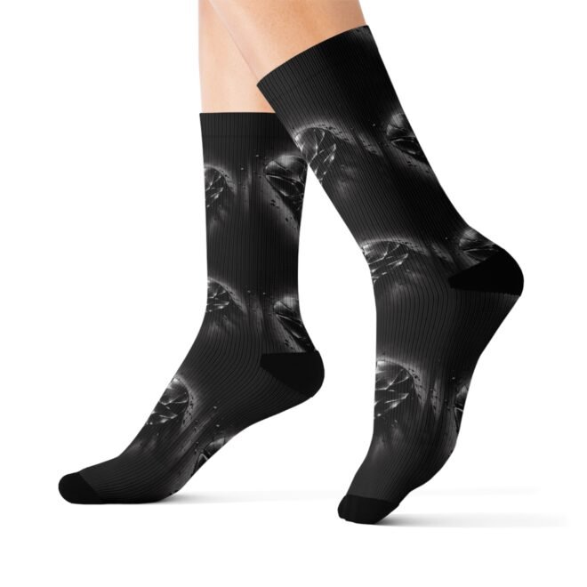 Broken Heart Sublimation Socks - Image 5