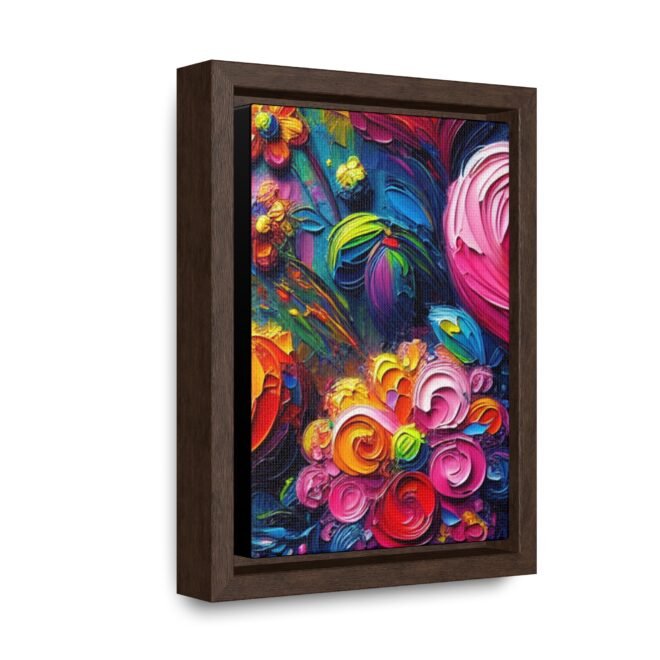 Heart Flowers Gallery 100% Cotton Canvas Wraps with Frame - Image 6