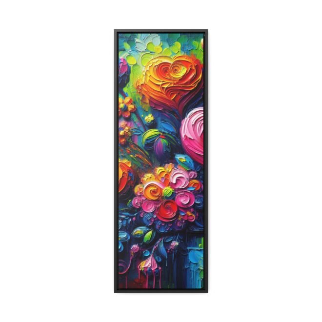 Heart Flowers Gallery 100% Cotton Canvas Wraps with Frame - Image 49